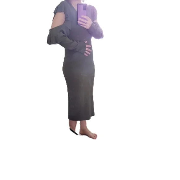 NWT MAX STUDIO SPECIALITY PRODUCTS olive renee sweater dress - Picture 8 of 8